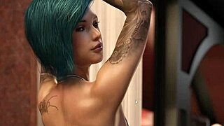 3D hentai game with sexy old woman and her big boobs