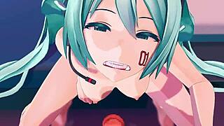 Nubilia’s Miku blowjob animation in full HD