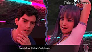Hentai game with big tits and monster cock action