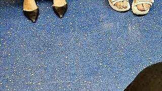 Feet fetish content with hidden beauty
