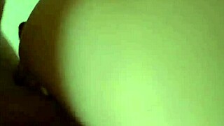 Public bathroom action with amateur couple at night club