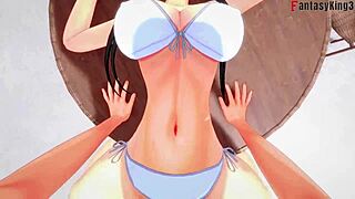 3D animated hardcore sex with spy and bikini babes