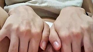 Close up of a Brazilian beauty's solo masturbation session