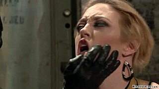 Big boobed MILF dominates and gets deepthroat while bound