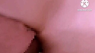 A homemade video of a Japanese woman having an orgasm with a big cock