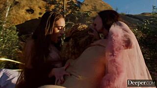 Kylie and Sera, two nymphs with unrelenting passion, give in to Michael’s temptation