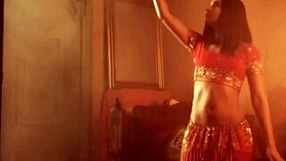 A beautiful belly dancer from the Far East performs a sexy dance to make you feel the excitement