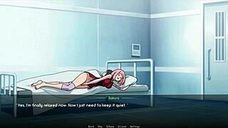 Sakura the sexy doctor examines her patients in hentai