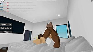 First time Roblox player gets BBC in missionary position