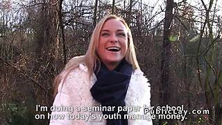 Young Czech beauty gets banged outside in POV video