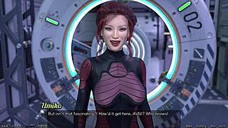 3D cartoon with a curvy MILF and a crazy scientist