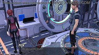 3D cartoon with a curvy MILF and a crazy scientist