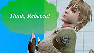 Jill Valentine and Rebecca Chambers in a hot gloryhole scene