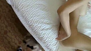 A slut in glasses gets picked up by a spy cam