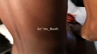 Beautiful black beauty gets her holes pounded by big black cock