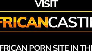Black beauty gets her ass fucked by a big cock in a face fucking scene
