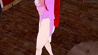 Eris gives a steamy gym blowjob in MUSHOKU!
