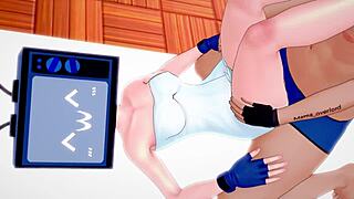 Toilet tryst with a soapy seductress in 3D