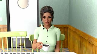 Playing a dating sim with a girl named Josy