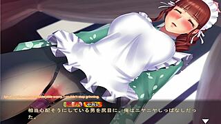 Cross dressing maid Hozuki in the erotic game Maid-san to Boin Game
