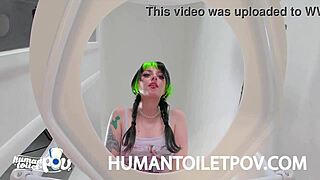 Alternative beauty gets caught up in the kitty cam action
