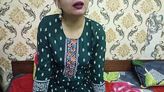 Dirty talking Indian teacher and student in hot action