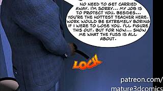 Beautiful teacher with a great ass gets fucked by the principal in 3D comic
