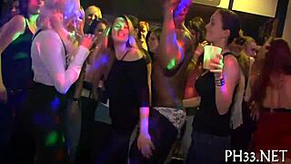 Hardcore group sex with mature women at a party