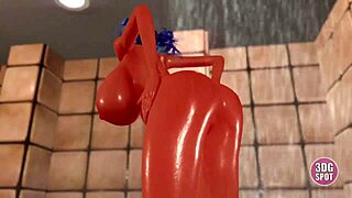 3D animated cheerleader locker room action: best scenes