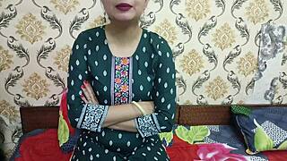 Dirty talking Indian teacher and student in hot action