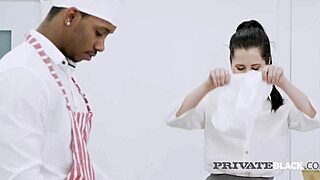 Big black cock, blue-eyed brunette, hardcore sex, assfucking, blowjob