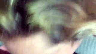 Young Latina girlfriend gives deepthroat and facial in the morning