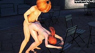 3D anime Nami gets destroyed in a hardcore hentai video