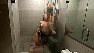 Skinny blonde gives her roommate a sloppy blowjob and anal