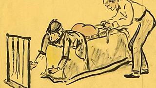 Antique illustrations of anime and cartoons