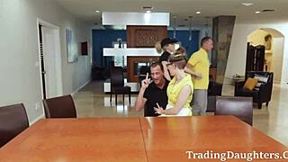 Step daughters seduce and fuck their step father