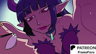 High-quality anime featuring big tits and big ass action