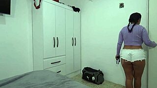 Stepsiblings’ steamy encounter with cowgirl sex and blowjobs in a shared bedroom at night