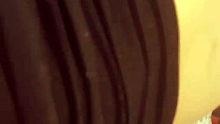 Straight young transgender person having bareback sex with a creampie