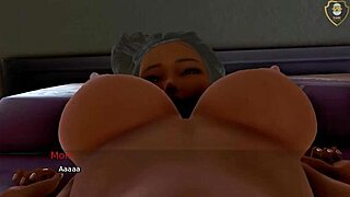 Beautiful women with natural big tits in hot sex scenes with anal sex and creampie endings