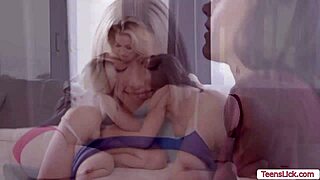 Young blonde gets licked by two hot women in their prime