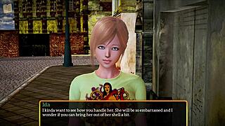A walkthrough of the anime-style porn game 'My new family 427'