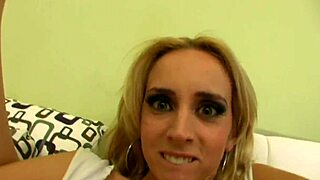 Beautiful blonde porn stars in hot lesbian scene with tight asses