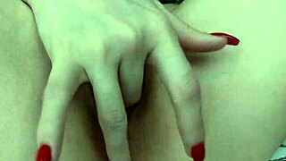 Solo girl moans with an oiled up wet pussy