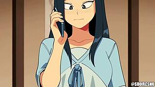 Latina MILF voice actress in a rather obvious hentai