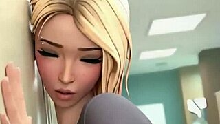 3D animated porn with Gwen Stacy from Spider-Man comics and other cartoons