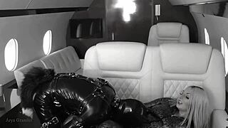 Femdom latex worship with hot MILF Arya Grander