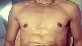 Two amateurs give a blowjob and a handjob with nipple sucking and analingus to one big cock