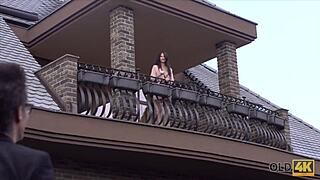Married woman has passionate sex with old man