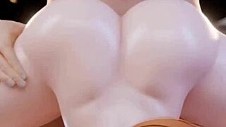 Beautiful anime porn with sound: Bent over and doggystyle action